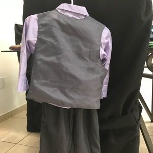3T toddler 4pc suit with pants vest shirt and tie